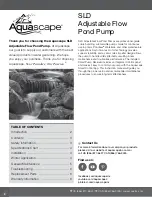 Preview for 2 page of AquaScape 45036 Instructions & Maintenance