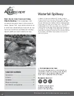 Preview for 8 page of AquaScape 77000 Instructions & Maintenance