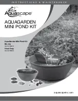 Preview for 1 page of AquaScape 78325 Instructions & Maintenance