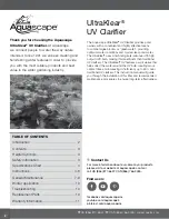 Preview for 2 page of AquaScape 95036 Instructions & Maintenance