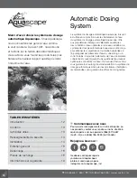 Preview for 12 page of AquaScape 96030 Instruction And Maintenance Manual