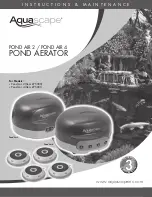 AquaScape Pond Air 2 Instructions & Maintenance preview