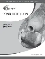 AquaScape POND FILTER URN series Instructions & Maintenance preview