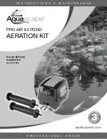 Preview for 1 page of AquaScape PRO AIR 60 POND Operating Instructions & Maintenance Manual