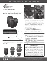 Preview for 1 page of AquaScape SCALLOPED URN 78238 Installation Instructions