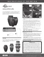 Preview for 2 page of AquaScape SCALLOPED URN 78238 Installation Instructions