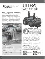 Preview for 10 page of AquaScape Signature series 400 Instruction And Maintenance Manual