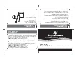 Preview for 1 page of AquaSense 770-430 User Manual