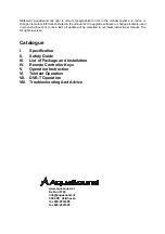 Preview for 3 page of Aquasound ASV1026B Operation Manual