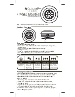 Preview for 1 page of Aquasound SHOWER SPEAKER WSP20 Manual