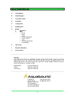 Preview for 59 page of Aquasound Wipod Instruction Manual