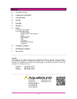 Preview for 85 page of Aquasound Wipod Instruction Manual