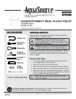 AquaSource T801 0274044 Manual preview