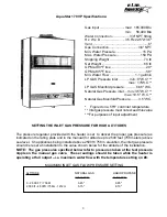 Предварительный просмотр 3 страницы AquaStar 170 VP Installation And Operating Instructions Manual