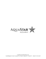 Preview for 8 page of AquaStar FLOW STAR SKRFL12 Series Installation And User Manual