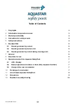 Preview for 12 page of AquaStar SafetyPack Manual