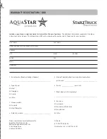 Preview for 12 page of AquaStar Statztruck Installation Manual