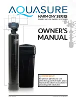 Предварительный просмотр 1 страницы AquaSure HARMONY Series Owner'S Manual