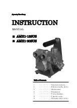 AQUASYSTEM AMH1-15SUS Instruction Manual предпросмотр