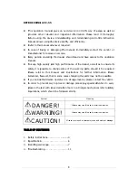 Preview for 3 page of AQUASYSTEM AVC-550SUS-i Instruction Manual