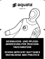 aquata Dry Diving Suit User Manual preview