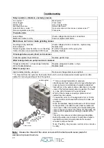 Preview for 22 page of Aquatec-Watermaker DD 500 User Manual