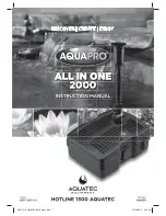 Предварительный просмотр 1 страницы Aquatec AquaPro All in One 2000 Instruction Manual