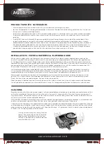 Preview for 4 page of Aquatec AquaPRO HOTLINE 1300 Instruction Manual