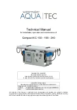 Aquatec KC 150 Technical Manual preview