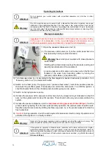 Preview for 6 page of Aquatec Watermaker AC 110 Technical Manual