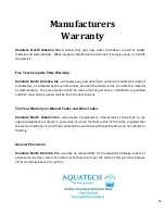 Предварительный просмотр 16 страницы AQUATECH CAN165-100 Operation Manual