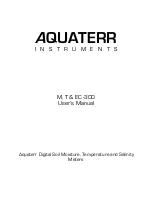 Preview for 1 page of AQUATERR INSTRUMENTS EC-300 User Manual