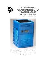 Предварительный просмотр 1 страницы aquatherm AT-5000 Installation, Use & Care Manual