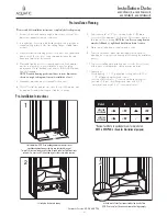 Preview for 2 page of Aquatic 6030SPANL/R Installation Data