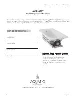 Preview for 4 page of Aquatic ACRYLX Owner'S Manual & Installation Manual