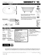 Aquatic AI10AIR7240 Specification Sheet preview