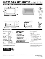 Aquatic AI29AIR7236HS Specification Sheet preview