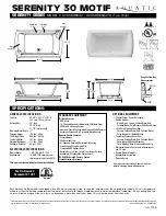 Предварительный просмотр 1 страницы Aquatic AI30AIR6642 Specification Sheet