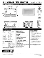 Aquatic AI30AIR6642TO Specification Sheet preview