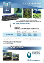 Aquatic ALGAE SKIMMER Quick Start Manual preview