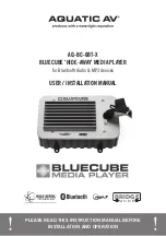 Предварительный просмотр 1 страницы Aquatic AQ-BC-6BT-X User & Installation Manual