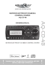 Aquatic AQ-CD-4B Owner'S Manual preview