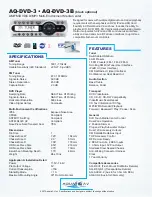 Aquatic AQ-DVD-3 Specifications preview