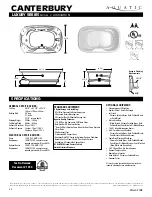 Aquatic CANTERBURY AI6644HCN Specification Sheet preview