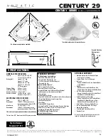 Aquatic CENTURY 29 AI6060RC29 Specification Sheet preview