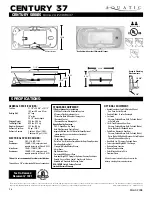 Aquatic Century 37 AI7236RC37 Specification Sheet preview