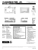 Preview for 1 page of Aquatic CLEARWATER, JR. ai6642R Specification Sheet