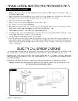 Предварительный просмотр 7 страницы Aquatic Delicair Owner'S Manual And Installation