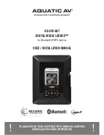 Aquatic Digital Media Locker AQ-DM-6BT User & Installation Manual предпросмотр