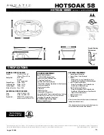 Aquatic HOTSOAK 58 AI7242RUOHS Specification Sheet preview